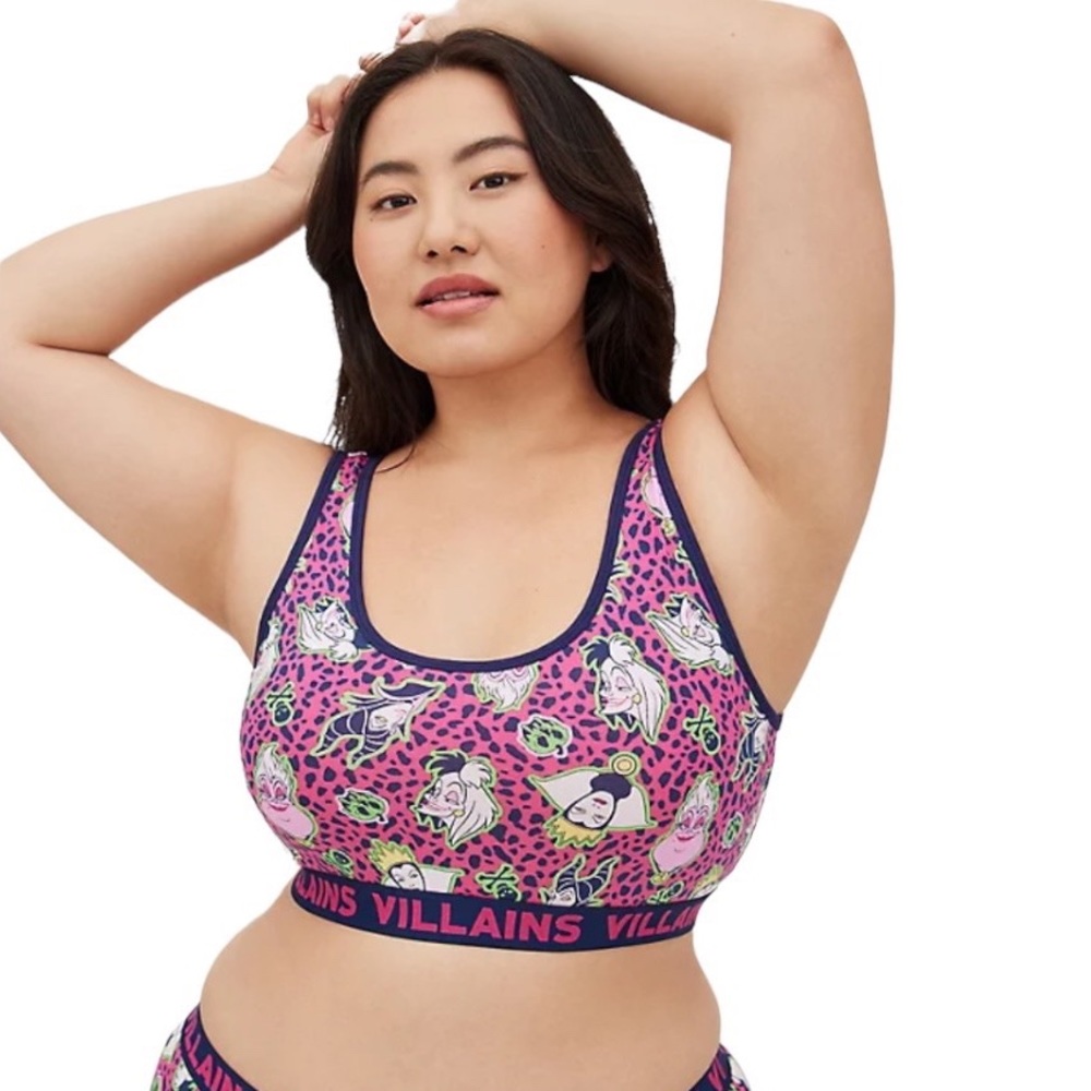 Disney Villians Cotton Bralette 3X by Torrid NWT